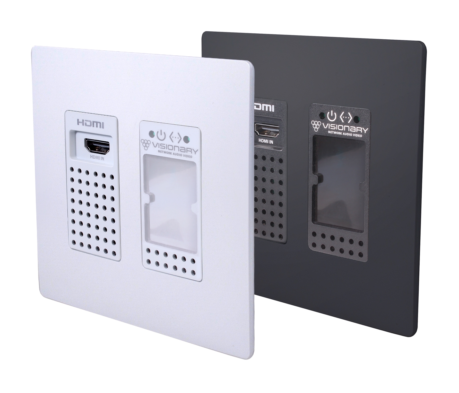 Visionary Wall Plate Encoder HDMI Black