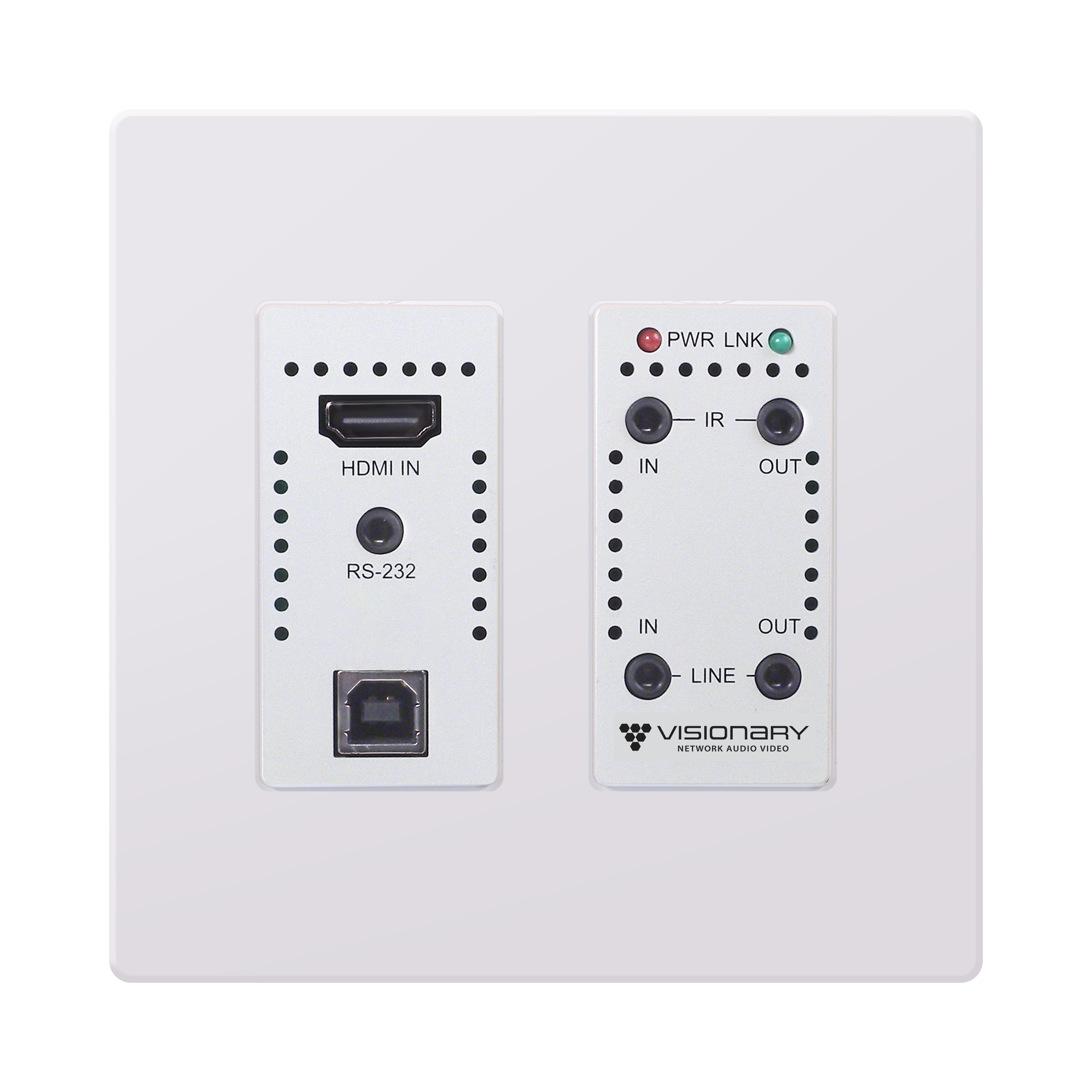 Visionary Wall Plate 5 Encoder White Visionary Wall Plate 5 Encoder White