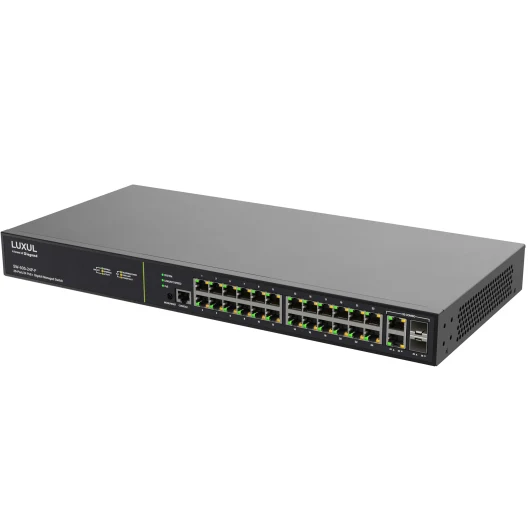 Luxul SW-505-24P-F-E (Frontport)