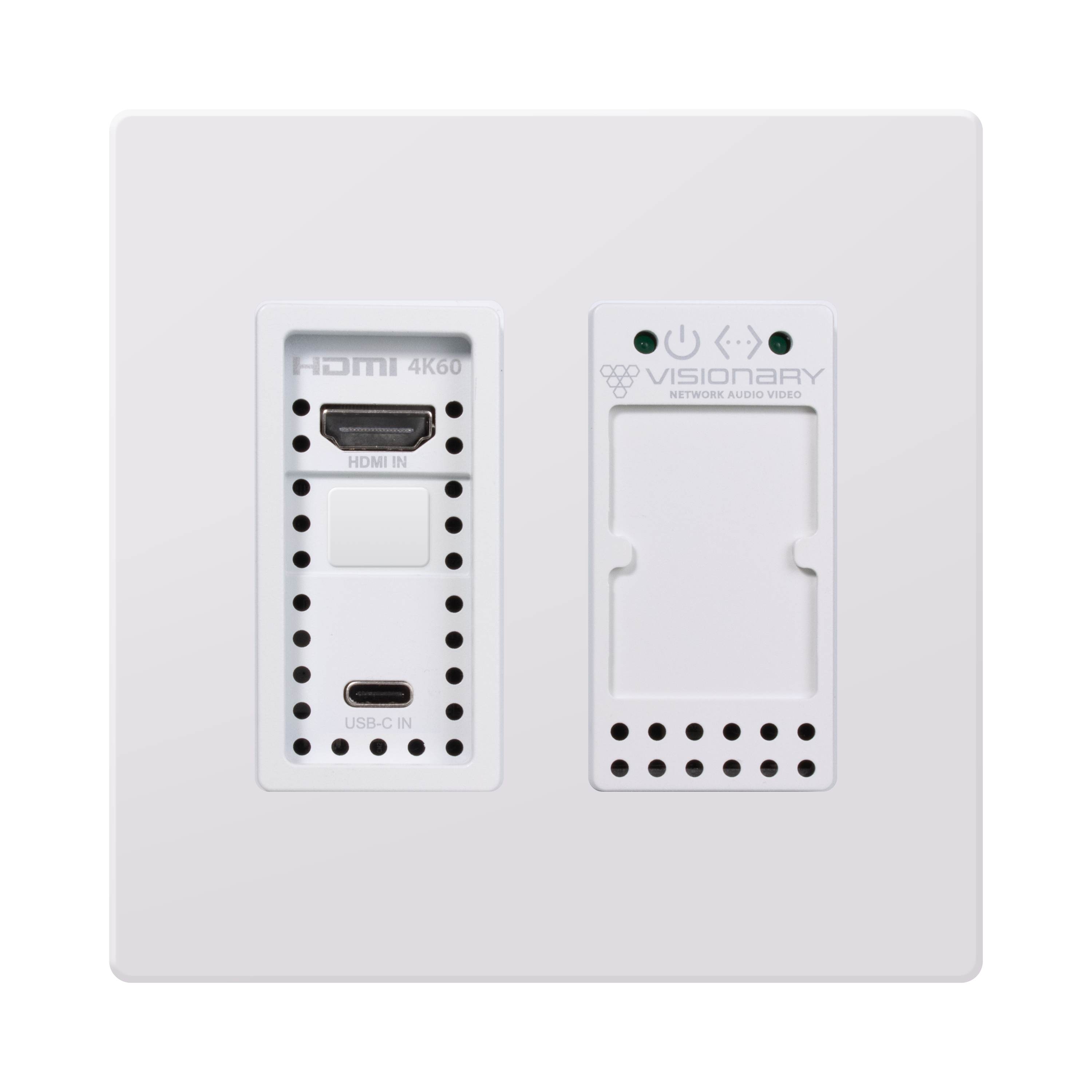 Visionary Duet5 Wall Plate Encoder White