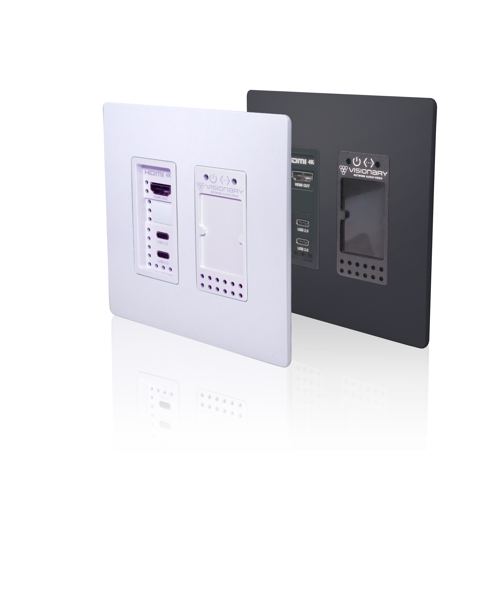 Visionary Duet5 Wall Plate Decoder Black